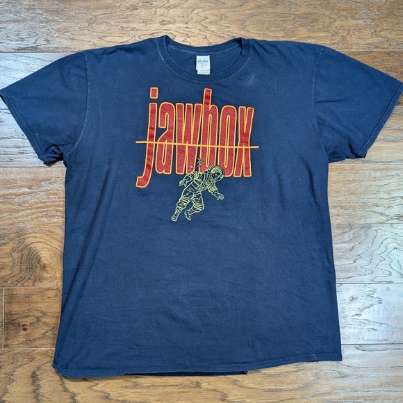 Jawbox Band Spaceman 2019 T Shirt XL 24x27.5 Blue Punk Rock Tee Post Hardcore